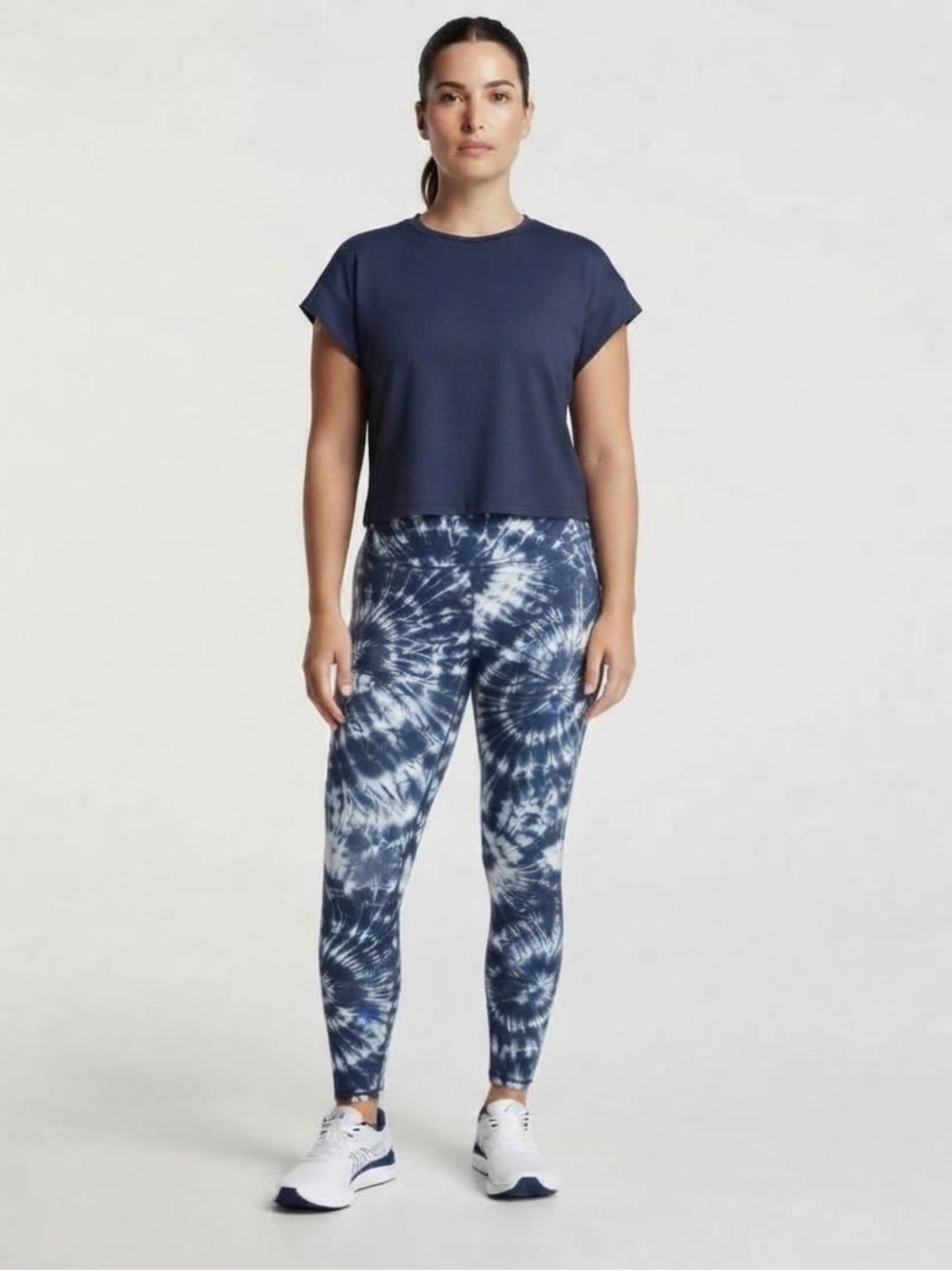 adidas Dark Blue Short Sleeve Women's Studio Tee